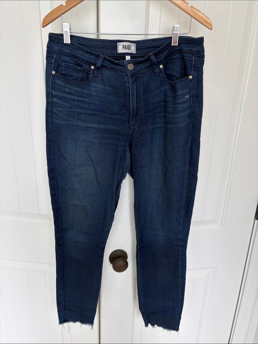 PAIGE Women’s Dark Indigo Skinny Jeans